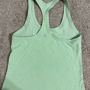 LULULEMON Cool Racerback short Nulu tank (creamy mint)